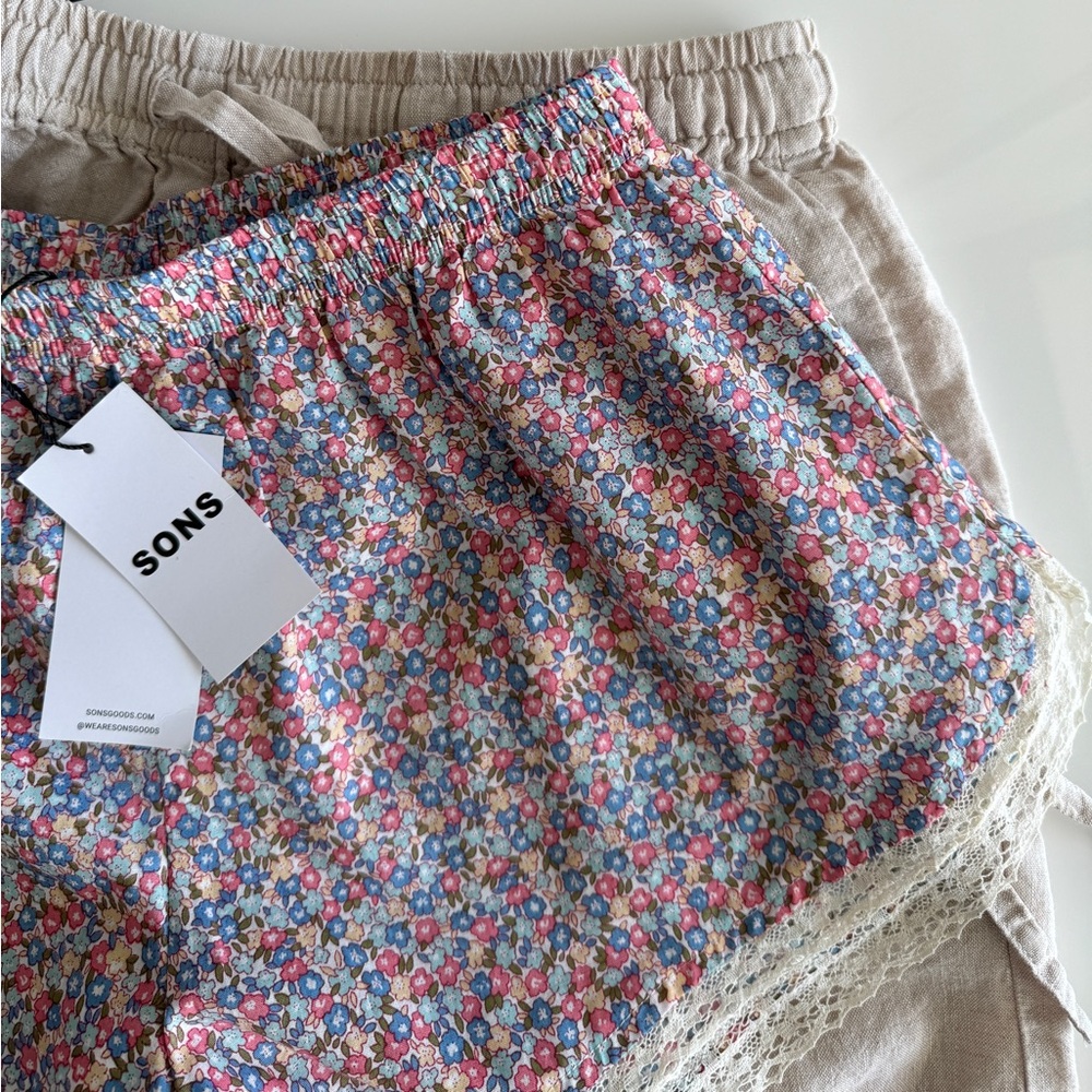 cute cottagecore cotton shorts